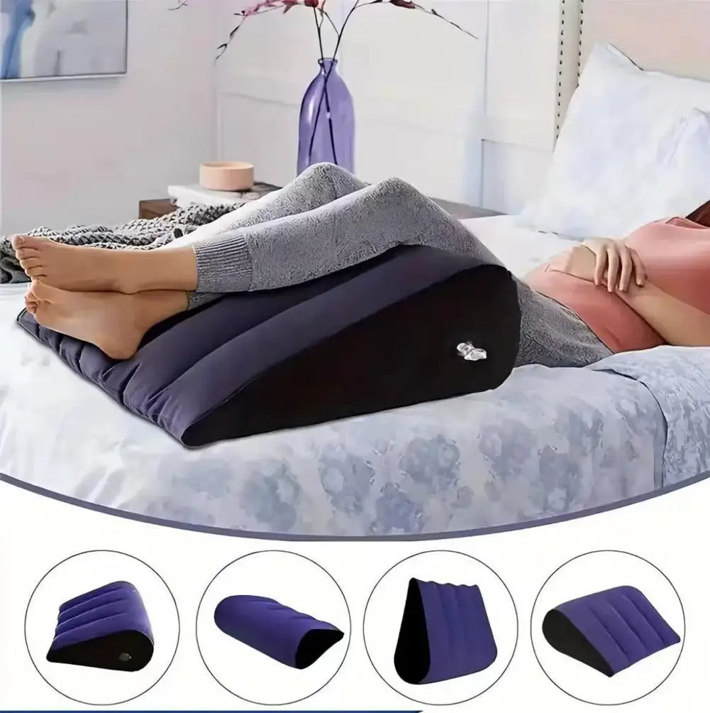 Nuevos juguetes de almohada inflable, cojín mágico, cojín relajante, cilindro triangular, cuña, regalo de corazón, regalos para parejas