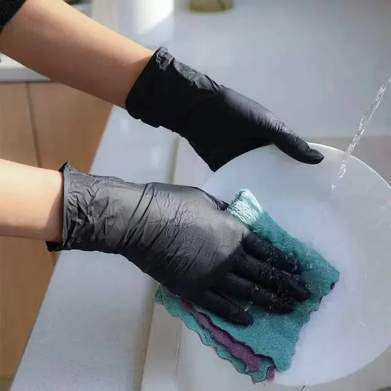 Guantes desechables de nitrilo impermeables para lavar platos, guantes de cocina para el hogar, guantes de limpieza para lavado de perros, guantes de látex para trabajo de alimentos