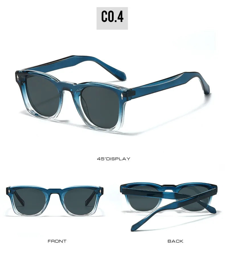 2025 Nuevas gafas de sol cuadradas para hombres Arrove Docration Fashion Simplify Gafas de sol unisex UV400 Adecuado para una escena versátil