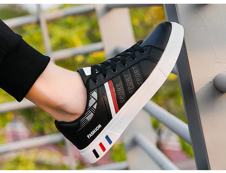 Zapatillas Casuales para Hombre 2026, Nuevas Zapatillas Blancas con Cordones a la Moda, Zapatos Deportivos Cómodos para Estudiantes, Tallas Grandes, Zapatillas Vulcanizadas