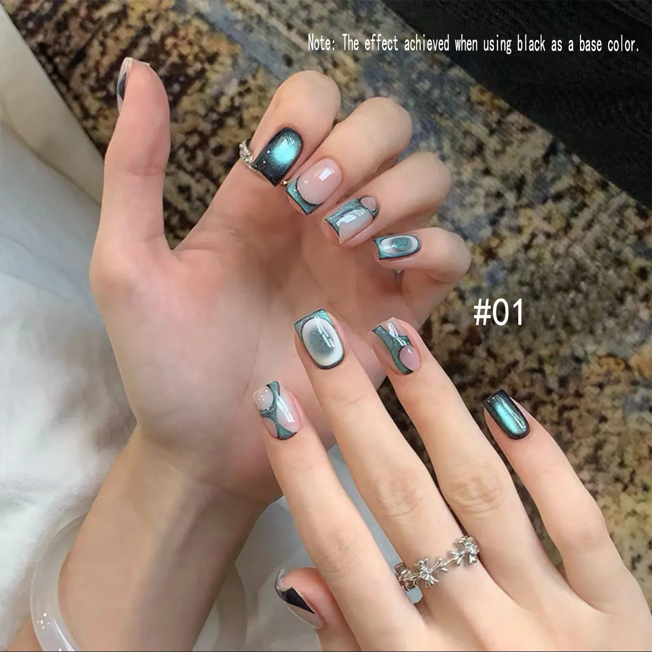 1-12 Uds. Esmalte de Uñas en Gel Magnético Ojo de Gato Marrón con Luz Azul, Larga Duración, Novedad 2026, Suministros para Uñas, Arte de Uñas, Venta Caliente