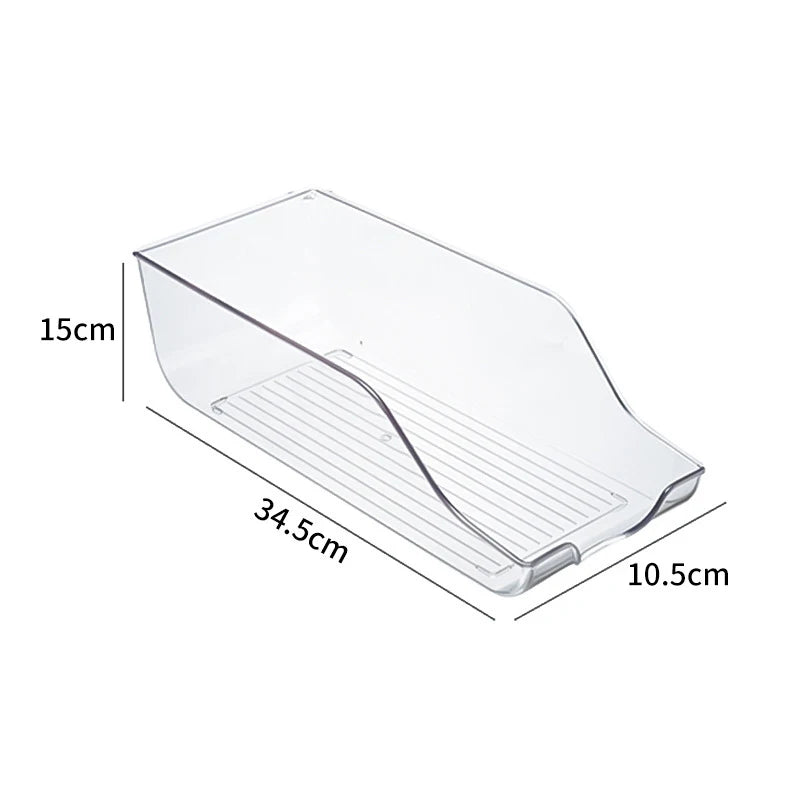 Caja de almacenamiento transparente para refrigerador, organizador de frutas y verduras, contenedor transparente para cocina, almacenamiento de alimentos y bebidas, 2030