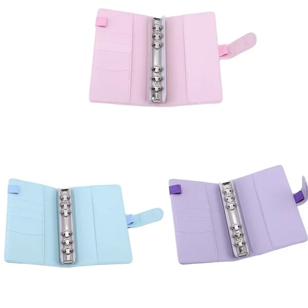 Nueva Carpeta de Anillas Vintage Recargable, Funda para Bloc de Notas, Carpeta de Cuero, Suministros de Oficina