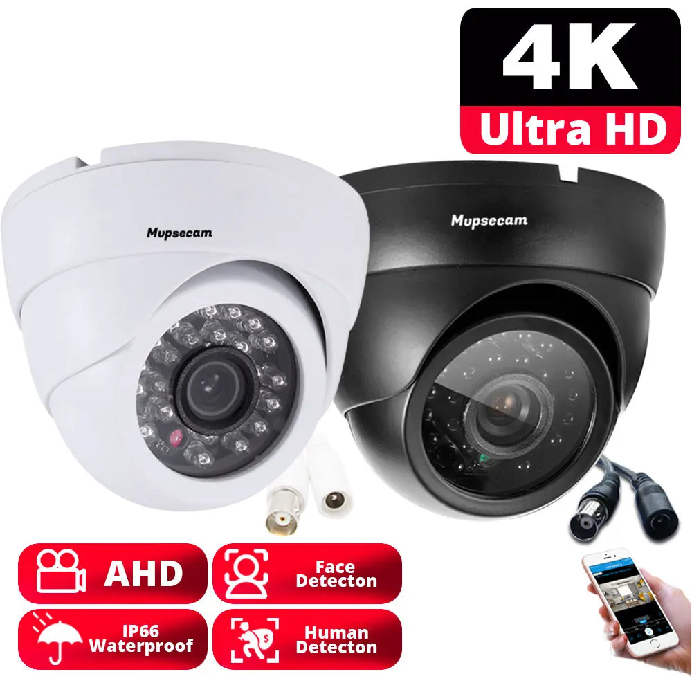 Cámara domo analógica de seguridad CCTV 4K BNC para exteriores, impermeable, detección facial, AHD, DVR, sistema de videovigilancia, 8MP, XMEYE, 5MP