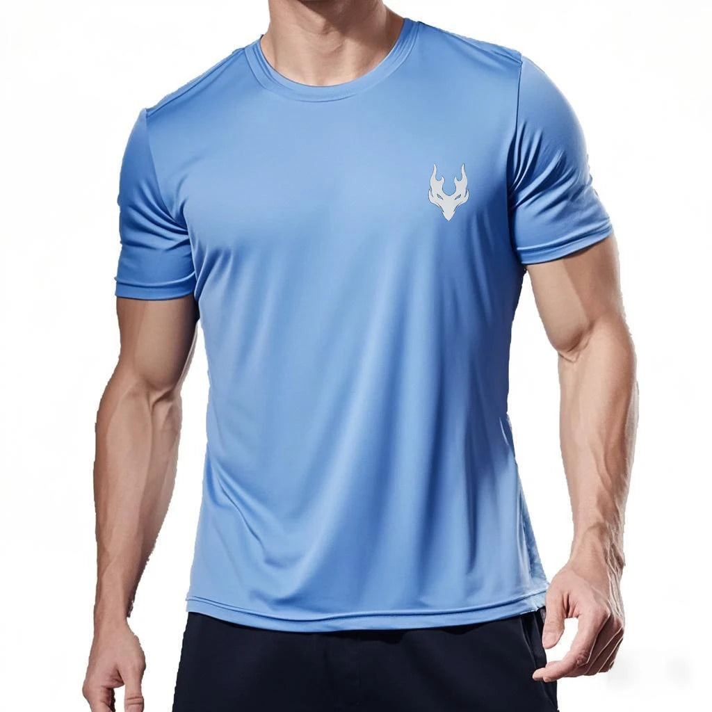 Camiseta para correr para hombre, camisetas deportivas de verano, camiseta, ropa de fútbol para hombre, camiseta de secado rápido, camiseta de entrenamiento para gimnasio y Fitness para hombre