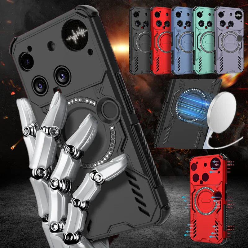 Funda de disipación de calor para Nothing Phone 3 3a Lite 4a Pro, protección de lente, carga inalámbrica magnética, carcasa trasera, Funda Coque