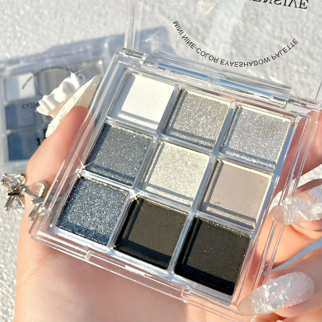 DIKALU-paleta de sombras de ojos, nueva paleta de sombra de ojos, Oh Rosy Nine Palace Grid, enfoque automático, baja saturación, polvo de humo, placa de rosa, primavera y verano