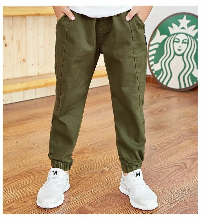 Primavera otoño pantalones de algodón para niños pantalones para niños pantalones deportivos casuales para niños 3 4 5 6 7 8 9 10 11 12 13 años ropa para niños adolescentes