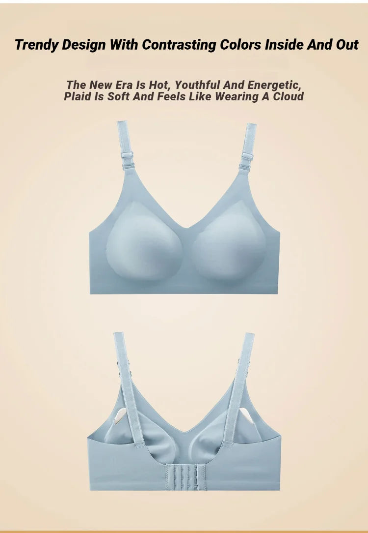 Sujetadores sin costuras para mujer, estilo fino, suaves, para lactancia, ropa interior cómoda, lencería con soporte, tallas grandes