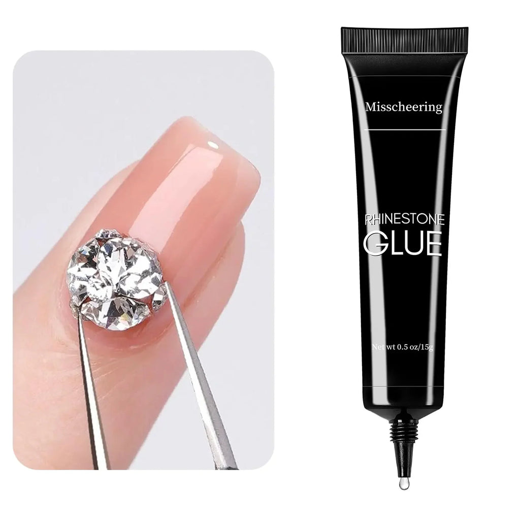 Pegamento de diamantes de imitación para uñas, Gel superfuerte para uñas, decoración de uñas 3D, Gema brillante, diamantes de Arte de uñas, 30g