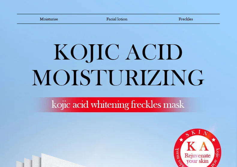 5 uds SADOER mascarilla Facial de ácido kójico hidratante brillo mascarillas faciales mascarilla de hoja belleza productos para el cuidado de la piel