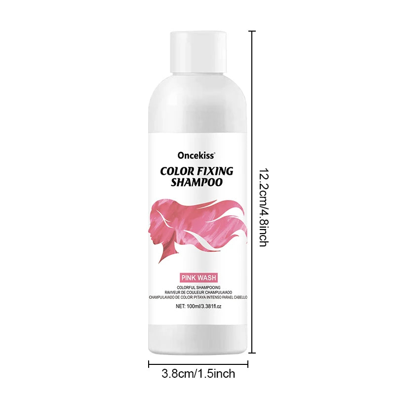 Champú semipermanente para teñir el cabello, champú invisible que protege y fijar el color, color instantáneo del cabello, brillo duradero, cuidado del cabello