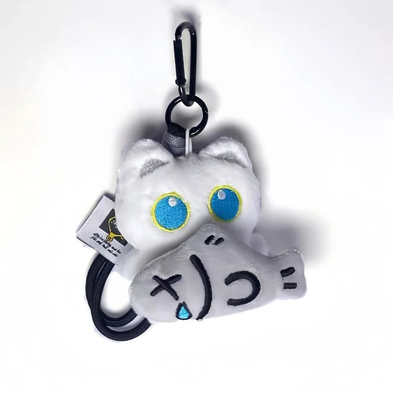 Accesorios para Llaveros de Coche, Adorable Peluche de Gato Negro, Juguete de Peluche, Colgante para Bolso, Amuletos para Mujeres, Parejas, Regalo Kawaii