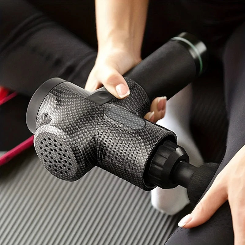 Pistola de masaje de 30 niveles para Fascia, equipo de Fitness eléctrico para relajación muscular profunda, cuerpo, cuello, reducción de ruido, hombre y mujer