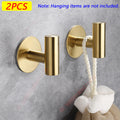 Adhesivo de Ganchillo para Mural de Acero Inoxidable, Adhesivo para Vestidos, Perchas, Accesorios de Almacenamiento de Cocina, 1/2 Piezas