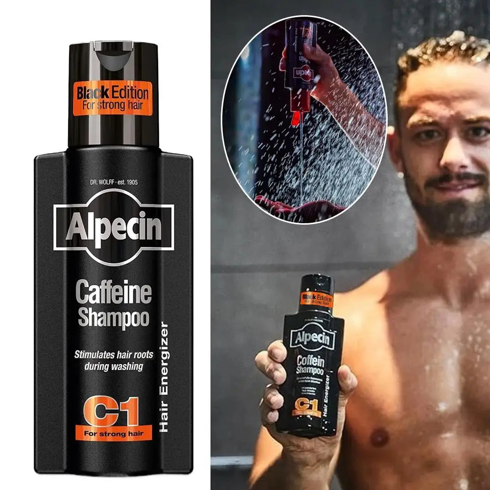 Champú Alpecin C1 con Cafeína de Alemania, Anticaída, Control de Grasa, Elimina la Caspa, Limpia Profundamente los Folículos Pilosos, Repara el Cabello