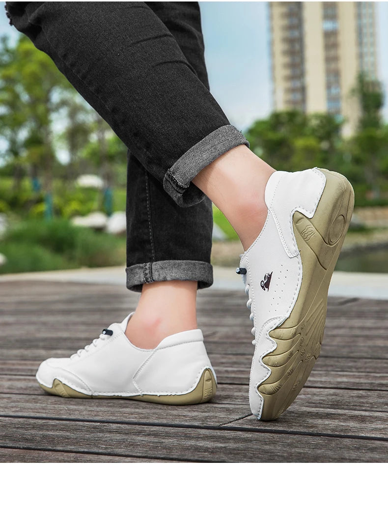 Zapatos de hombre para las cuatro estaciones, nuevos zapatos informales de talla grande, zapatos transpirables de suela suave a la moda para exteriores, zapatos deportivos para caminar para hombre