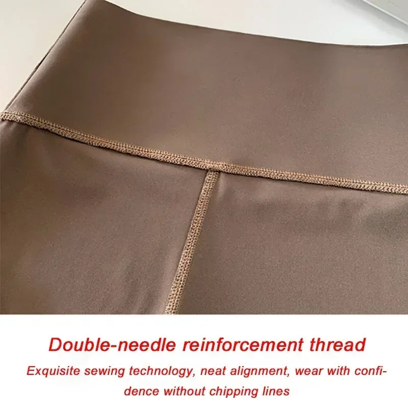 M-XL pantalones de tiburón para mujer, mallas finas de cintura alta para levantar el vientre y la cadera, mallas negras para pies pequeños, primavera Otoño Invierno