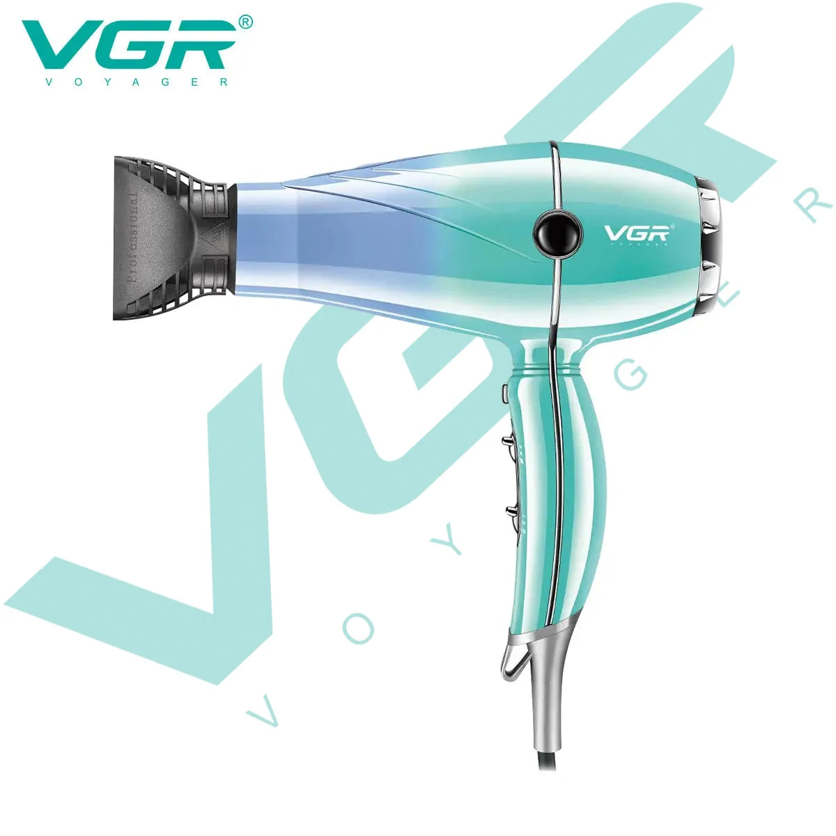 VGRV-452 secador de pelo profesional para el cuidado del cabello 2000-2400W súper fuerte energía eólica dormitorio hogar iones negativos cuidado del cabello estilo viento