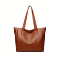 Bolso de mano grande Vintage con capacidad de 2025, bolso informal de hombro vegano Retro para mujer para ir al trabajo