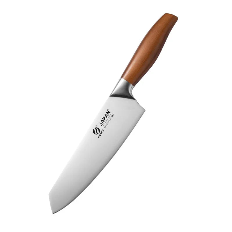 Juego de cuchillos de cocina de acero inoxidable, cuchillo para cortar carne, pescado, verduras, cuchillo de carnicero, cuchillo de Chef japonés con caja de regalo