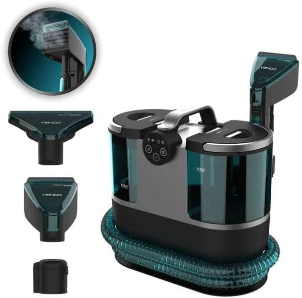 Limpiador de manchas de alta temperatura de 15 kPa, limpiador de sofás portátil a vapor, aspiradora para tapicería húmeda y seca, limpieza profunda