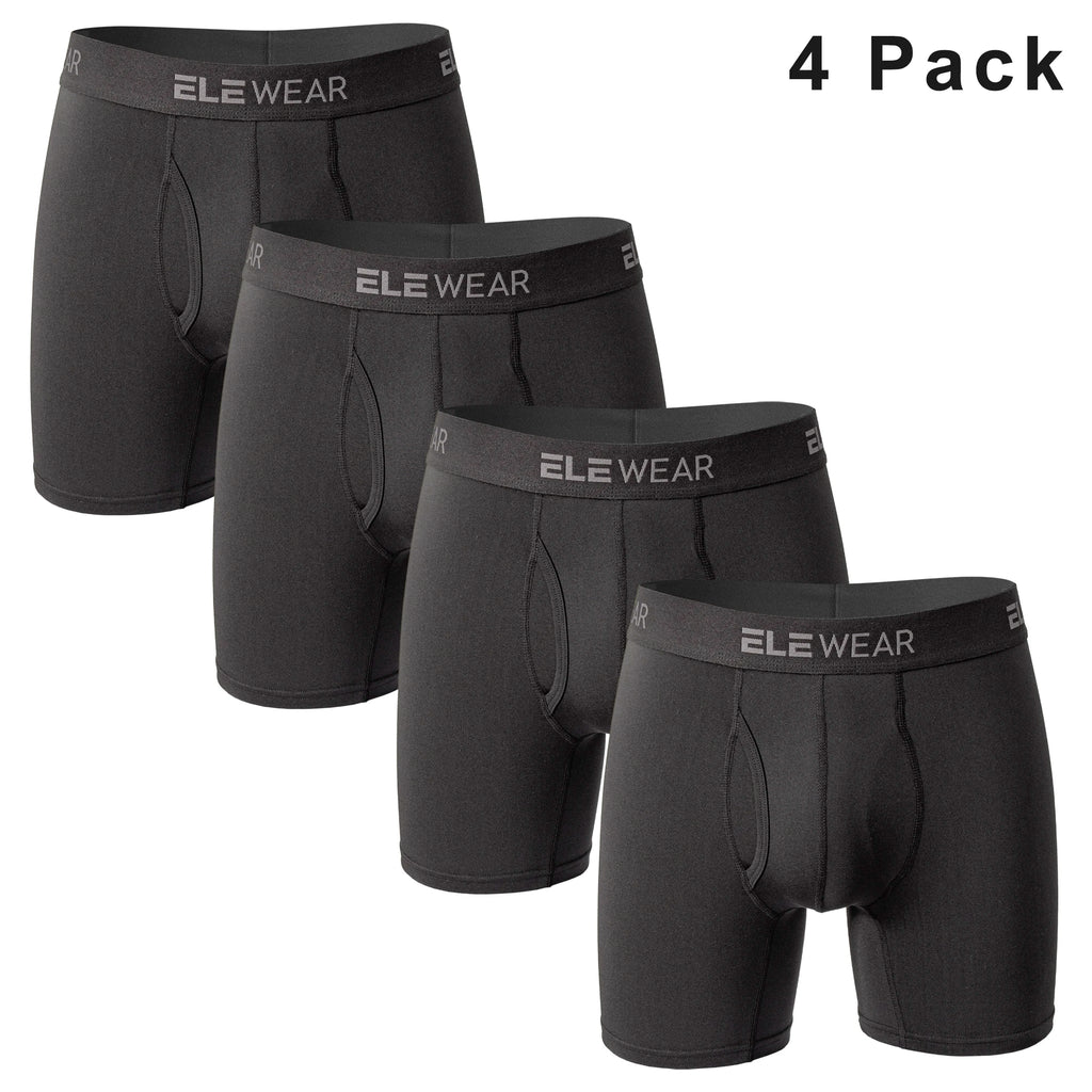 Paquete de 4 ropa interior para hombre con apertura, Boxershorts transpirables para hombre, calzoncillos de talla grande, Boxers de moda