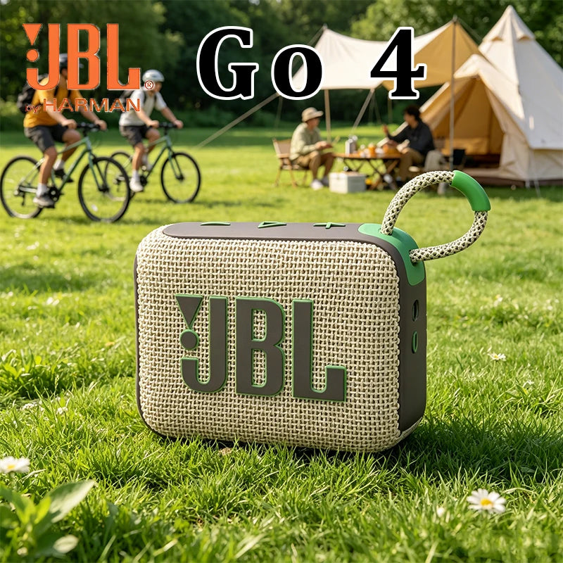 JBL GO4 Gold Brick, Altavoz Inalámbrico Bluetooth de Cuarta Generación con Bajos Potentes, Diseño Impermeable, Portátil y Compacto