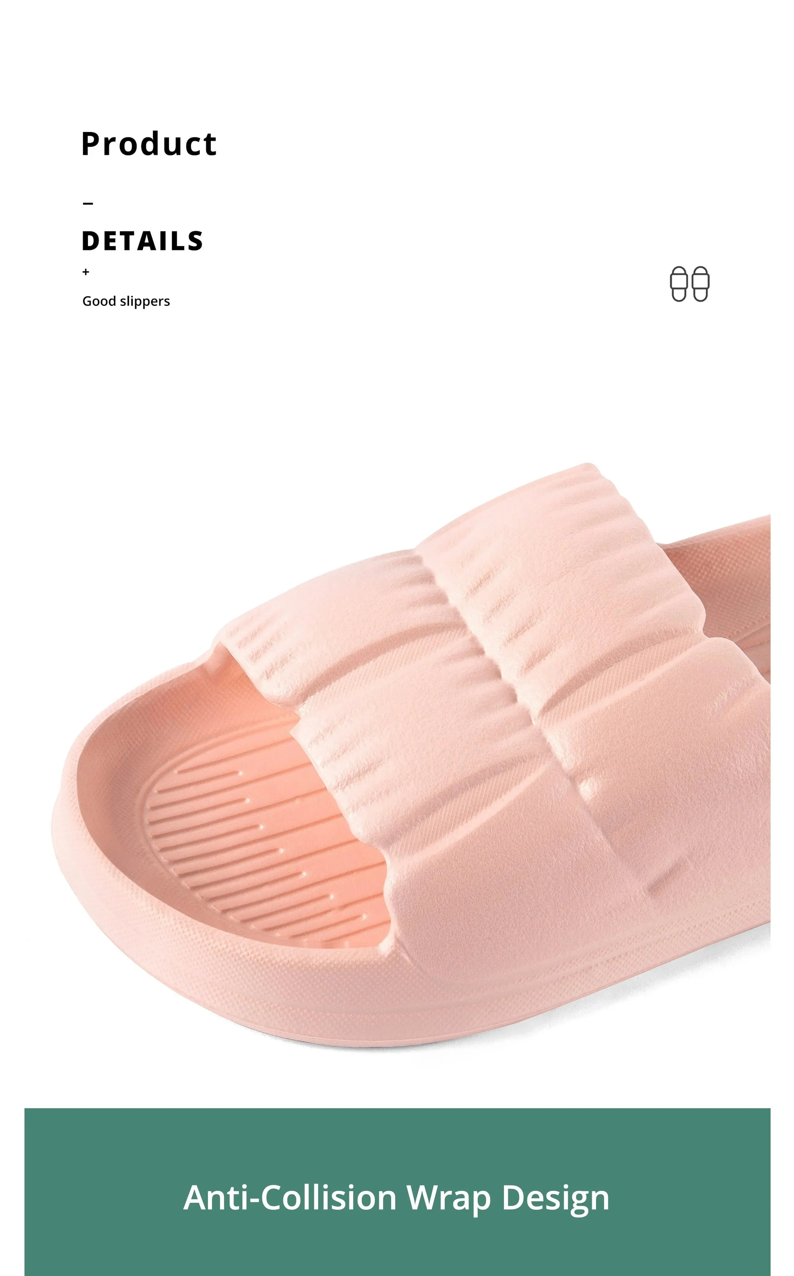 Zapatillas de nube de suela blanda para mujer, sandalias de playa para interiores y exteriores con plataforma gruesa, chanclas antideslizantes de EVA de verano