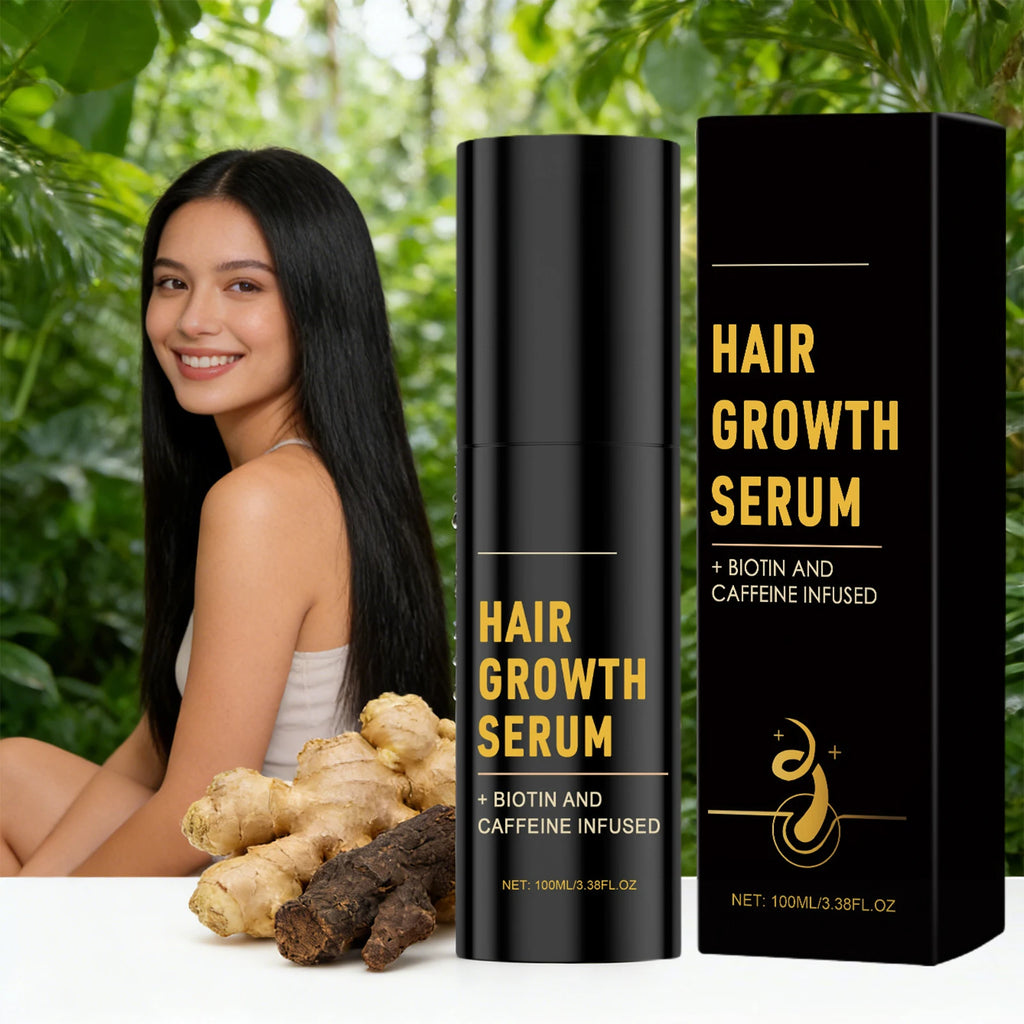 Suero para el crecimiento del cabello, fortalece las raíces del cabello, promueve el recrecimiento del cabello, anticaída del cabello, nutre el cuero cabelludo, repara el cuidado del cabello
