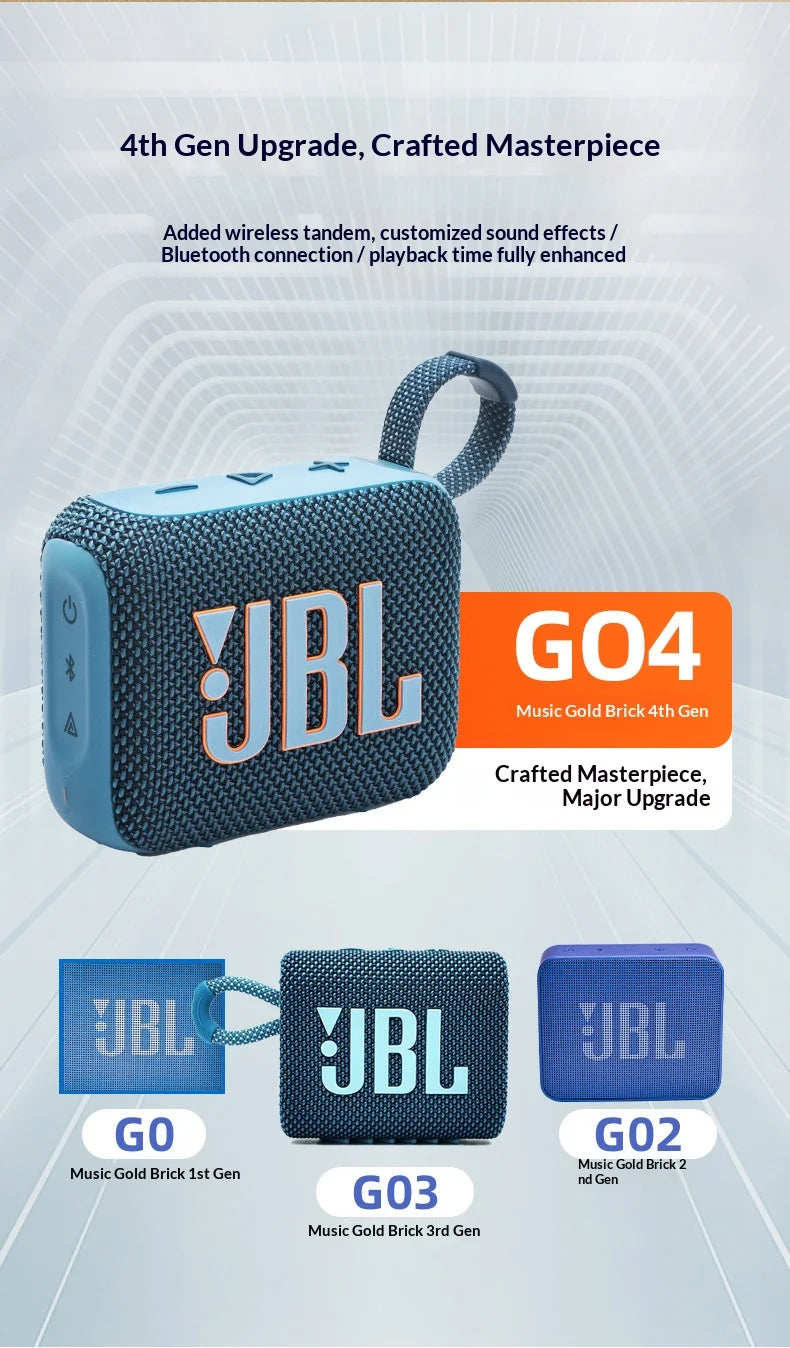 Altavoces de escritorio JBL Go 4 de lujo y elegantes, apariencia exquisita, sistema de sonido de calidad para el hogar y la oficina, para el uso diario.