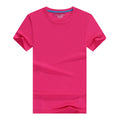 Camiseta de Hombre 2026, Nueva, 100% Algodón, Color Puro, Cuello Redondo, Manga Corta, para Hombre