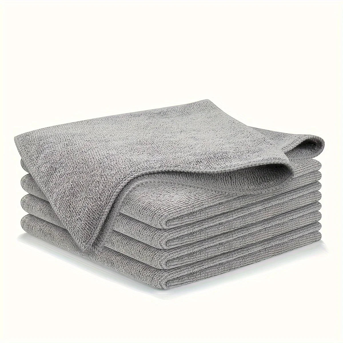 Toalla de cocina de 5/10/20 piezas, juego de paño de limpieza gris claro de fibra ultrafina, paño absorbente, suave y quitamanchas