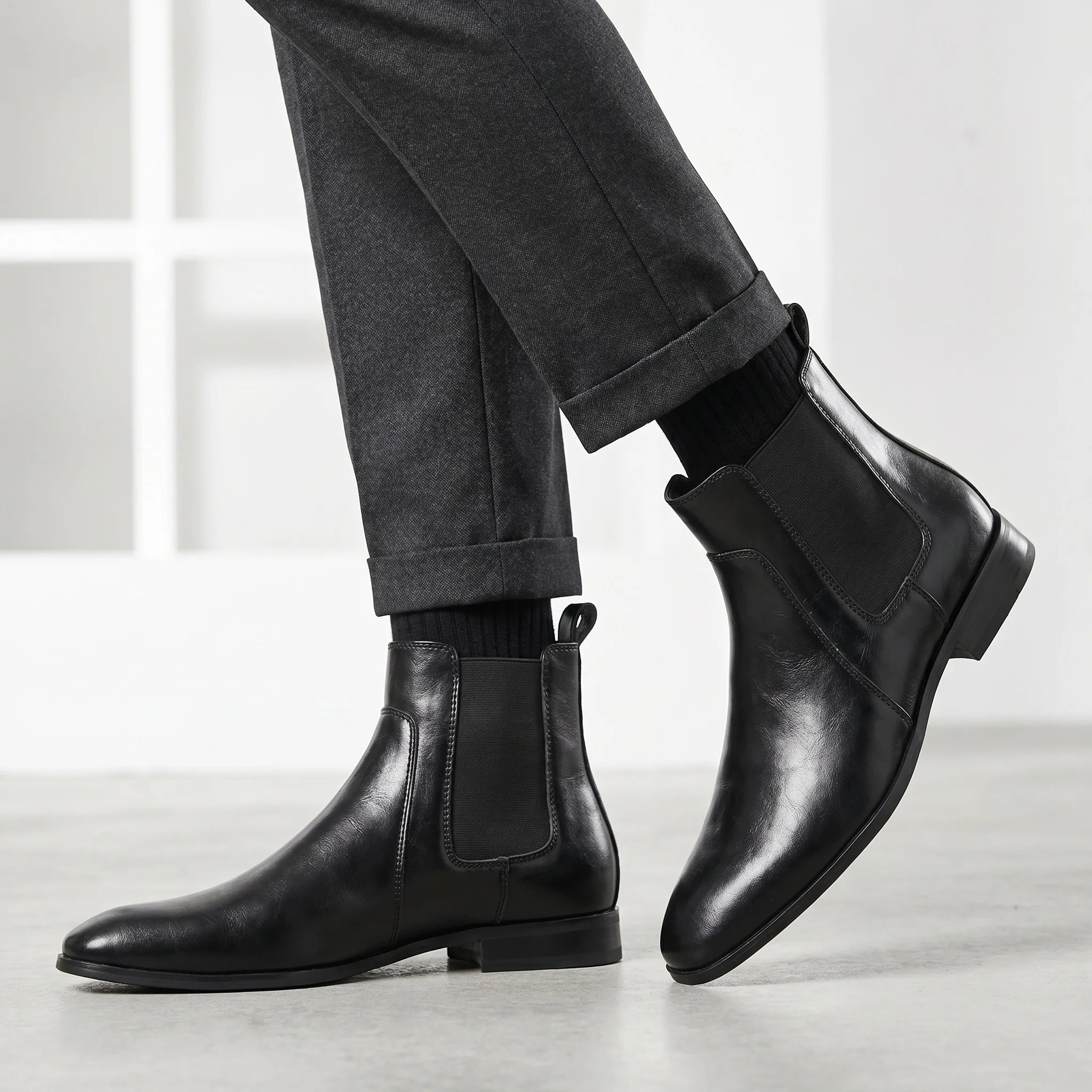 Botas Chelsea para Hombre, Tallas 40-46, Marca 2026, Cómodas y Modernas, de Cuero