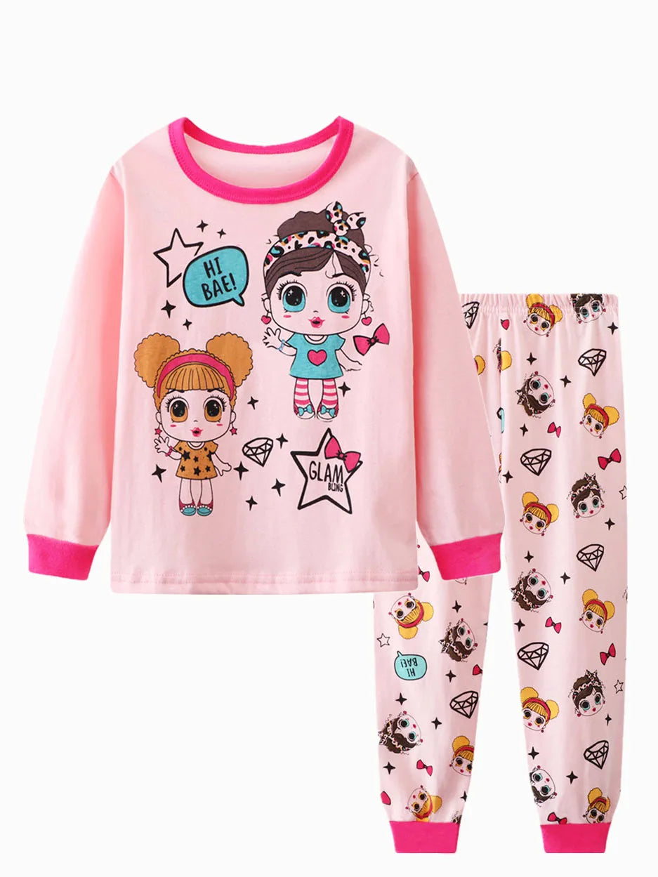 Conjunto de pijama con estampado de dinosaurio para niños, 2 piezas, informal