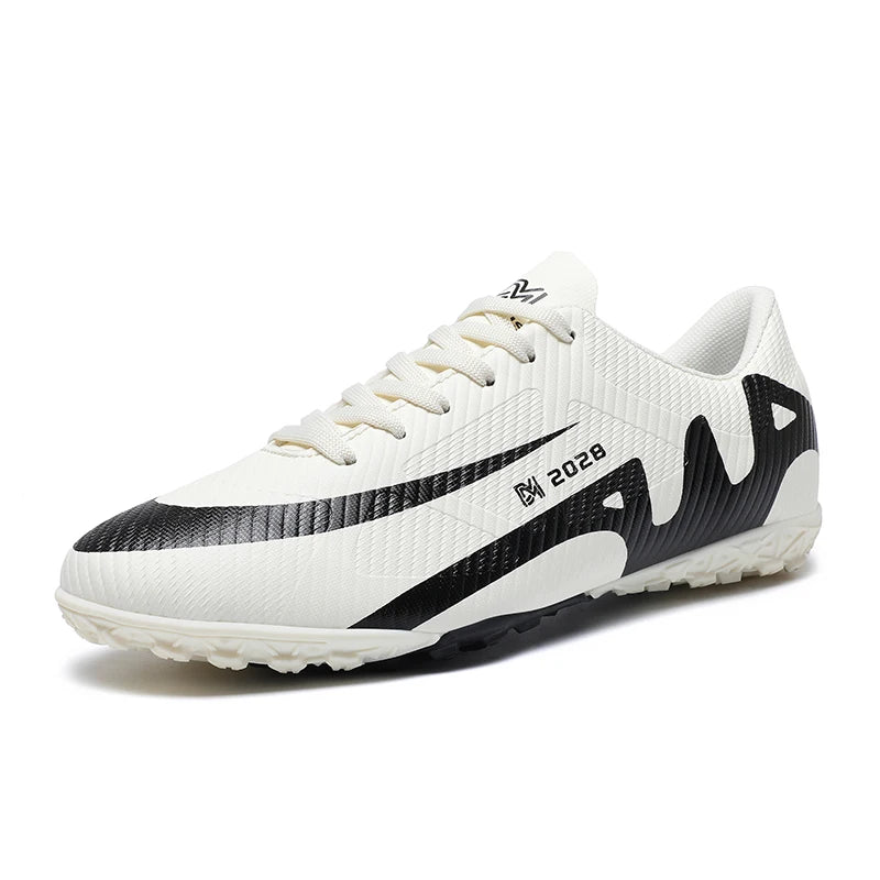 Botas de Fútbol Profesionales FG/TF para Hombre, Tacos Largos para Césped, Transpirables, Ligeras y Cómodas para Entrenamiento