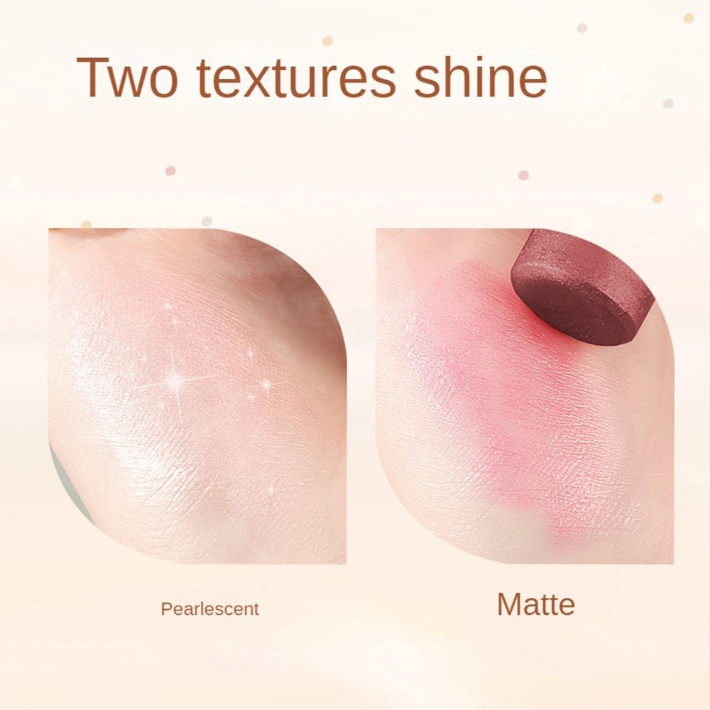 Barra de maquillaje de alto brillo, resistente al agua y al sudor, disponible en varios colores, con un aspecto natural tridimensional.
