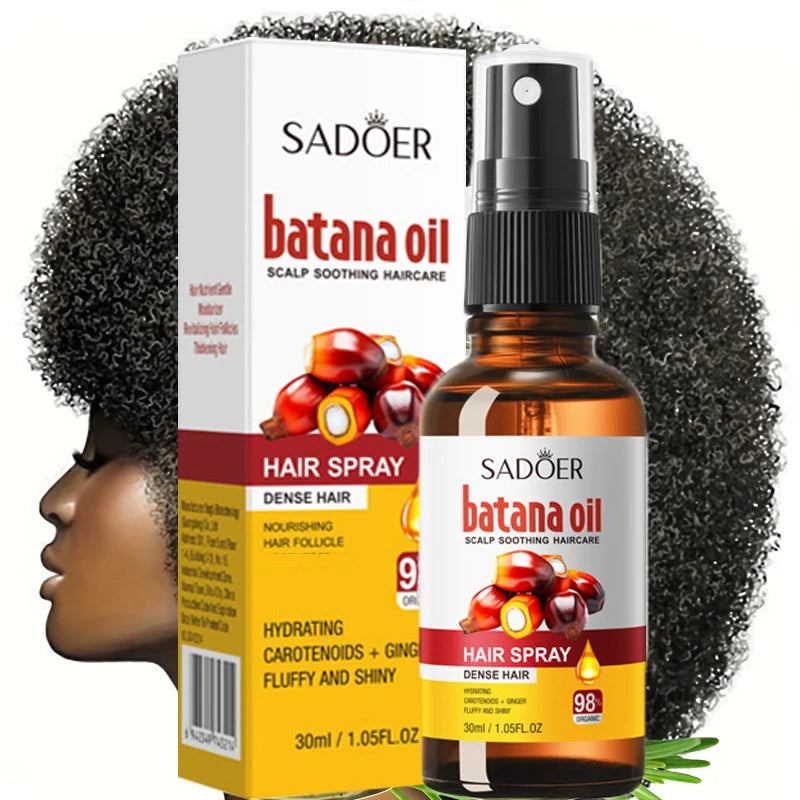 Spray para el crecimiento del cabello Batana, anticaída, pérdida de cabello, tratamiento dañado del cuero cabelludo, aceite de suero, nutre las raíces, cuidado de la salud del cabello de crecimiento rápido