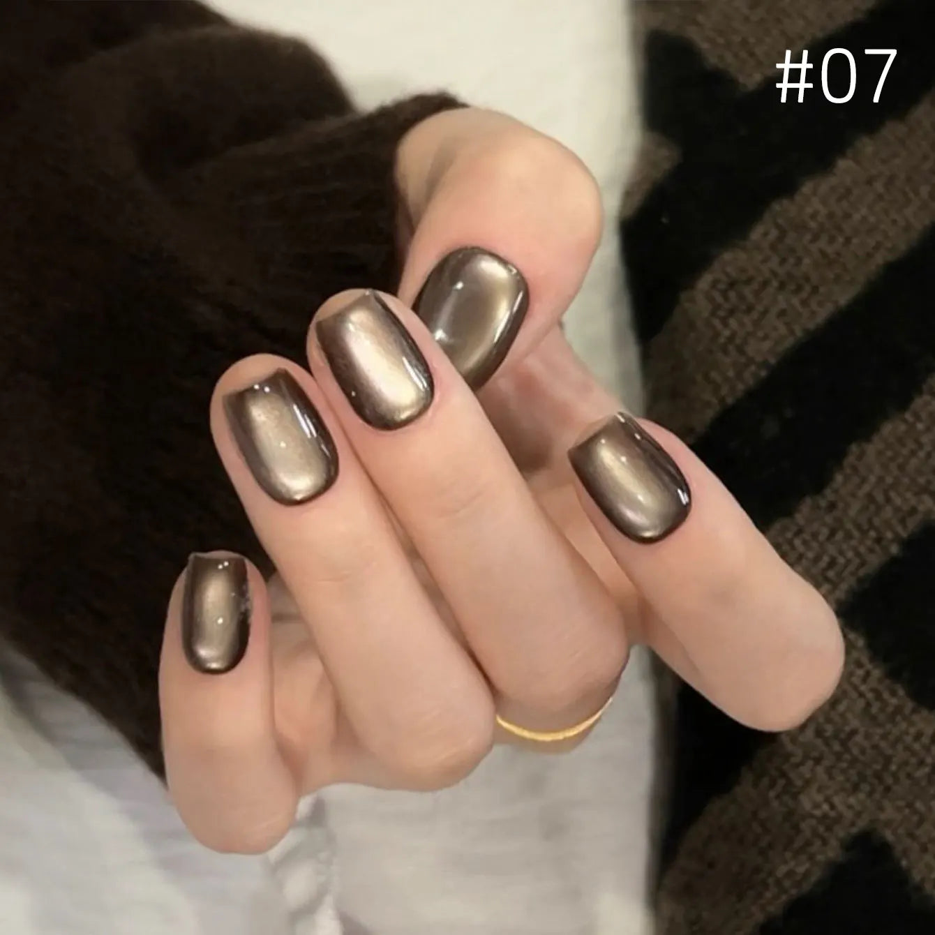 1-12 Uds. Esmalte de Uñas en Gel Magnético Ojo de Gato Marrón con Luz Azul, Larga Duración, Novedad 2026, Suministros para Uñas, Arte de Uñas, Venta Caliente