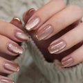 24 uñas postizas en forma de ataúd + 1 lima de uñas + 1 pegamento de gelatina