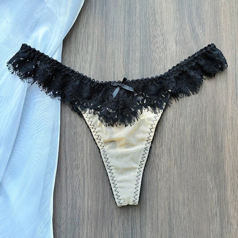 Tangas personalizadas para mujer, tanga con nombre de letra de cristal y espalda en T, Tanga Sexy de encaje personalizado con nombre, ropa interior, bragas