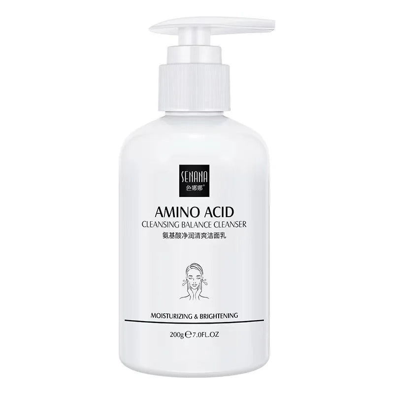 Limpiador Facial de aminoácidos, limpieza profunda, limpiador hidratante con Control de aceite, Gel de limpieza suave, productos de lavado de cara para el cuidado de la piel