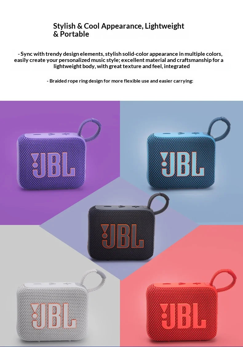 Altavoces de escritorio JBL Go 4 de lujo y elegantes, apariencia exquisita, sistema de sonido de calidad para el hogar y la oficina, para el uso diario.