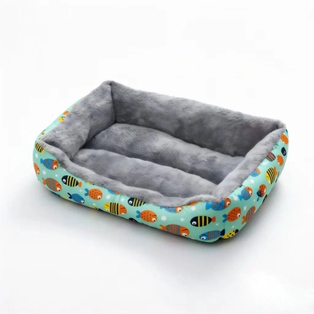 Cama Rectangular de Felpa Suave para Perros, Sofá Cálido Antideslizante para Gatos y Perros Pequeños, Cojín de Corduroy