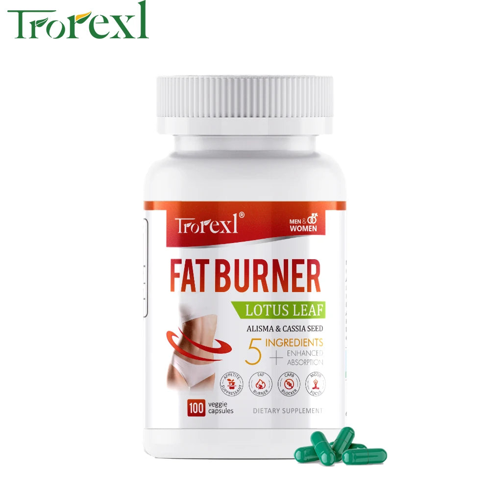 Cápsulas Dietéticas Saludables Unisex, 5 Ingredientes Naturales que Promueven el Metabolismo y Aumentan la Saciedad