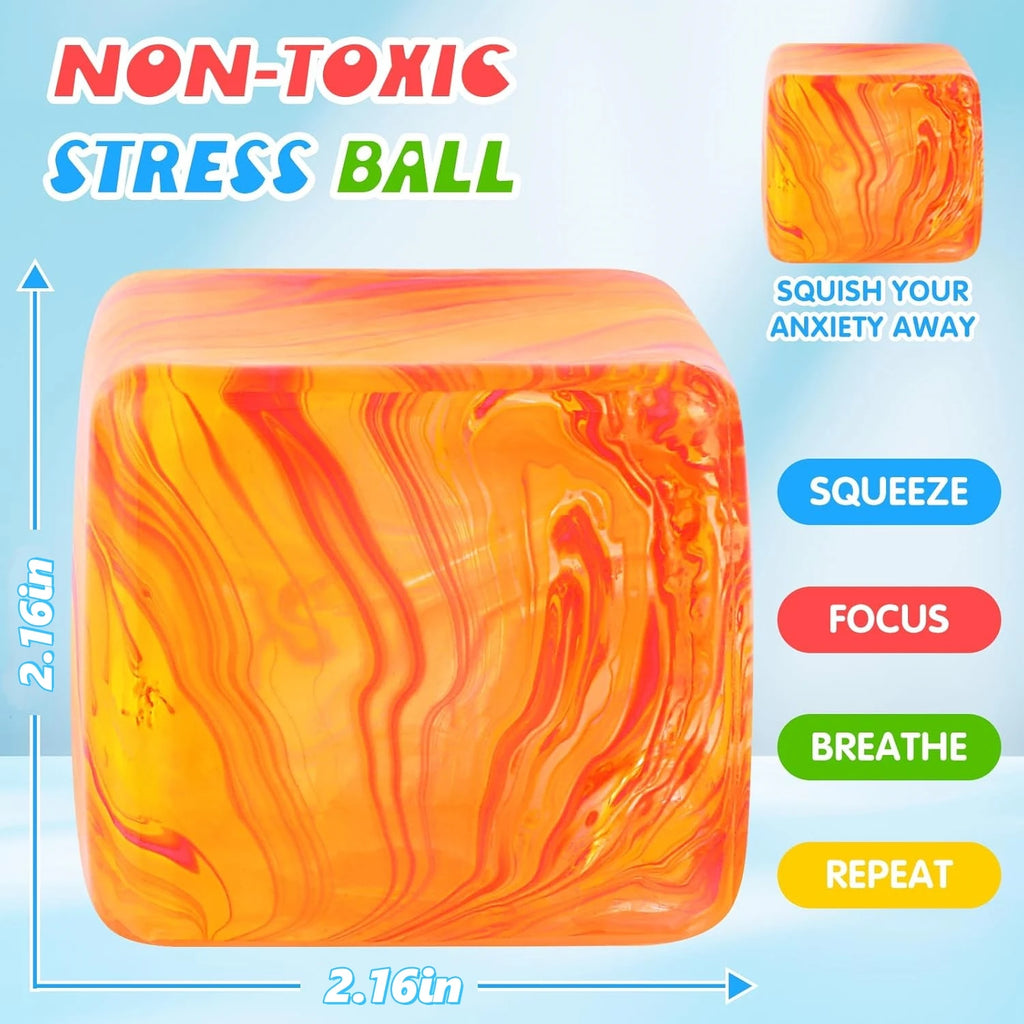 Juguete Sensorial Antiestrés Ice Cube, Conejito Adorable para Aliviar el Estrés, Juguete Blandito para Apretar, Juguetes de Descompresión para TDAH, Regalo.