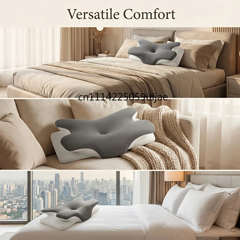 Almohada Ergonómica para el Cuello 2026 |   Transpirable |   Soporte Cervical, Diseño |   Para Dormir Boca Arriba y de Lado |   Padres y Ancianos