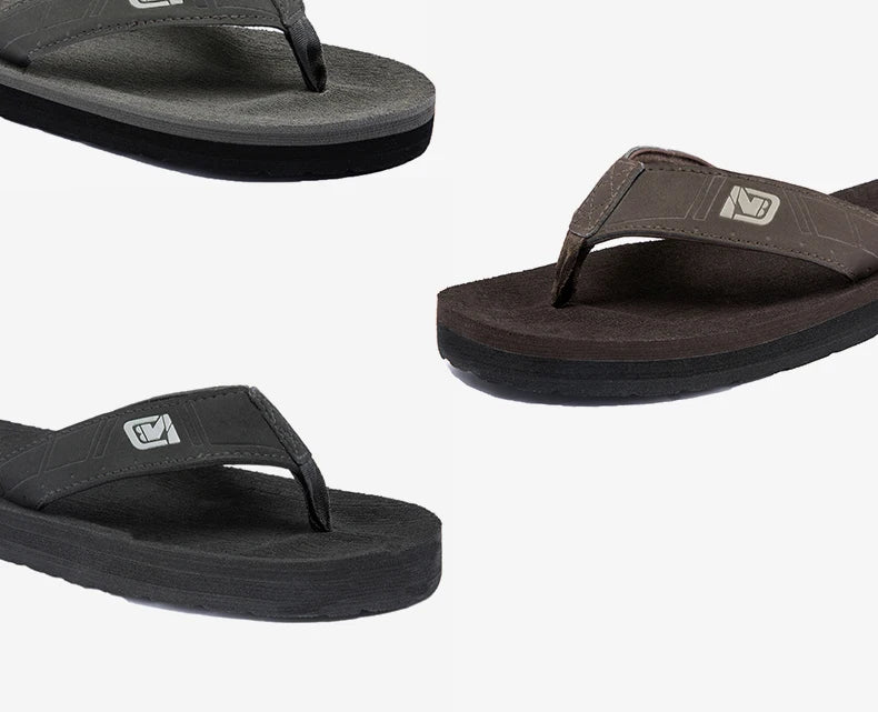 Chanclas informales para hombre, sandalias de playa, antideslizantes, planas, zapatos de casa para interiores, Verano