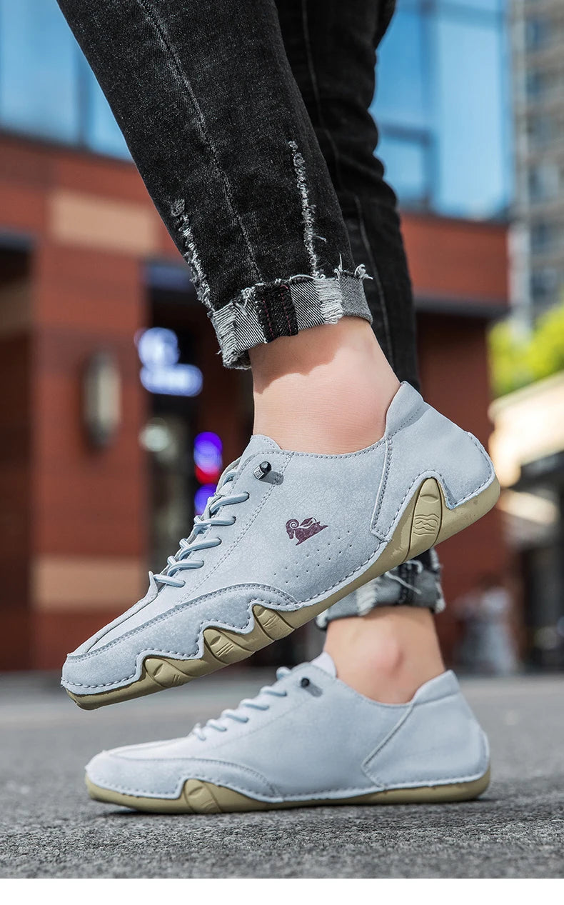 Zapatos de hombre para las cuatro estaciones, nuevos zapatos informales de talla grande, zapatos transpirables de suela suave a la moda para exteriores, zapatos deportivos para caminar para hombre