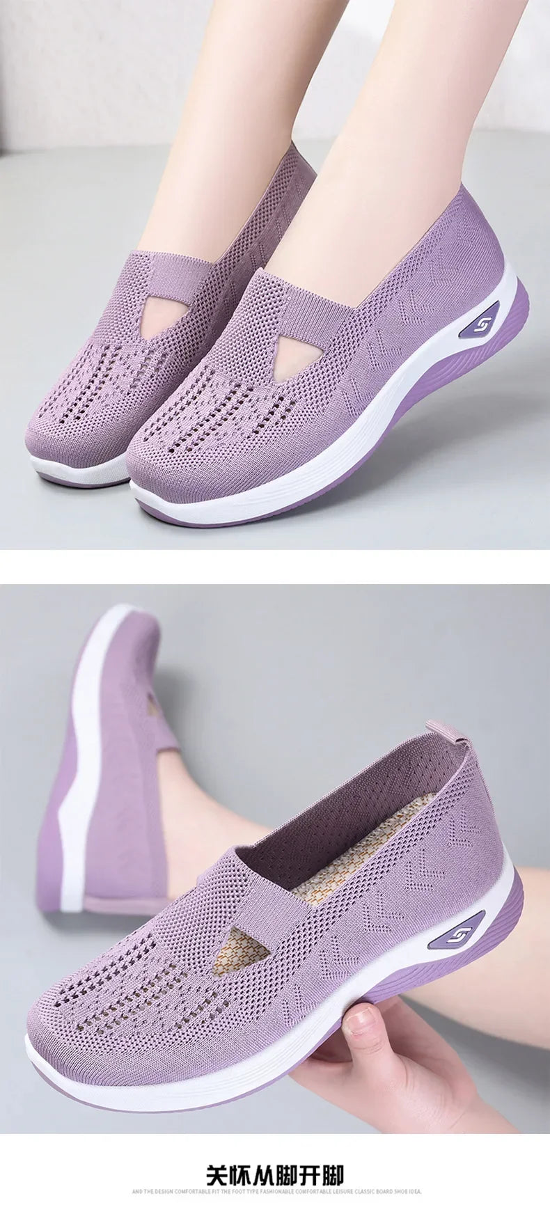 Zapatos de mujer 2025, zapatillas informales de verano, suela gruesa de malla transpirable, asequible, envío gratis